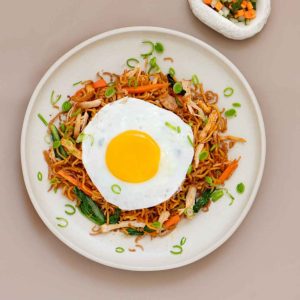 Traditional Mie Goreng Bali served at THIS IS BALI restaurant in Ubud, showcasing authentic Indonesian food from one of the best restaurants in Ubud