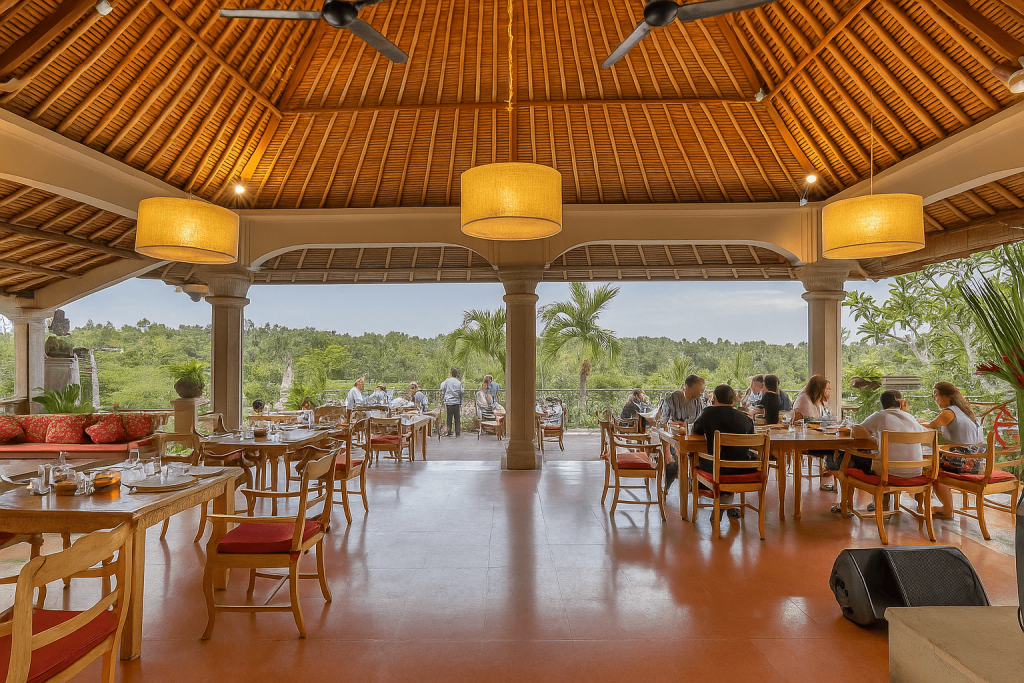 Indus Restaurant Ubud - best restaurant with panoramic rice terrace views serving international menu | Foodies Travel Guides in Ubud