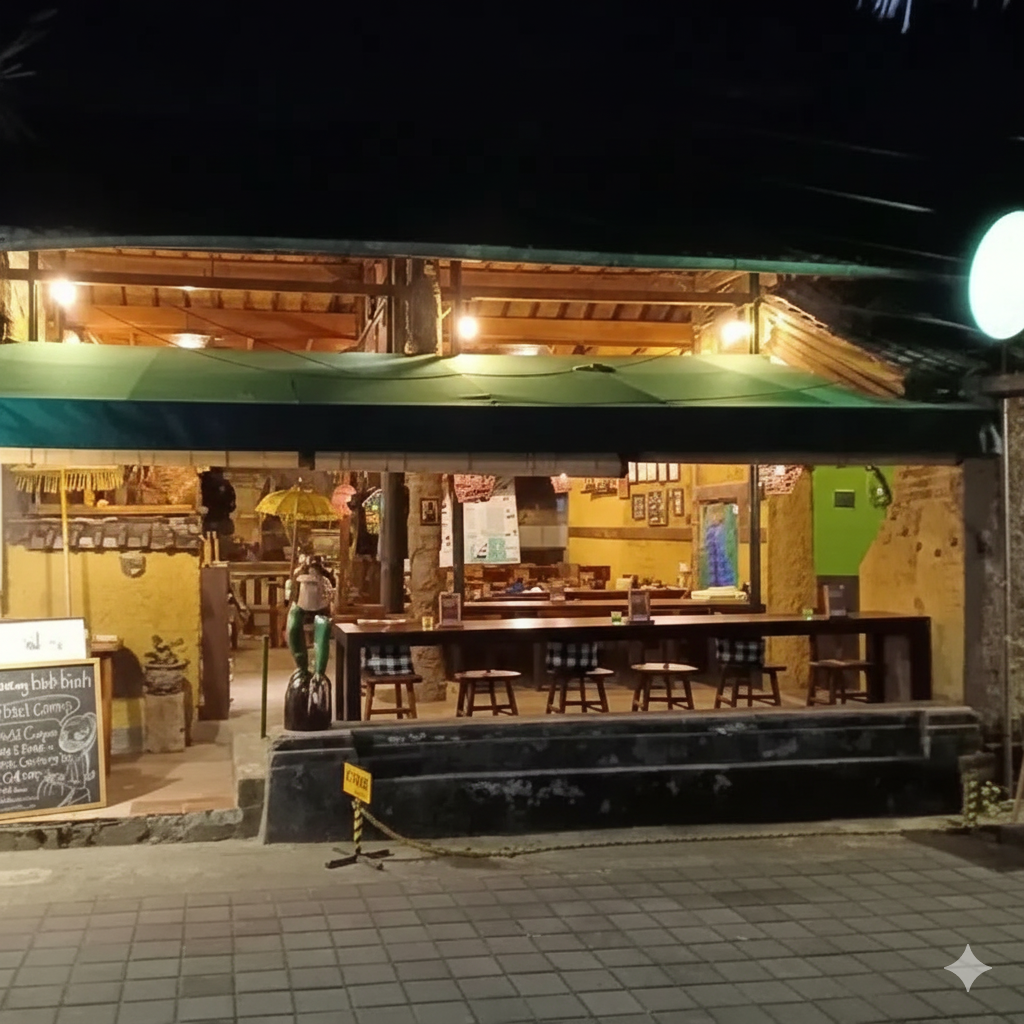 Authentic Balinese restaurant in Ubud serving traditional Indonesian food at Warung Biah Biah | Ubud Travel Guides for Foodies