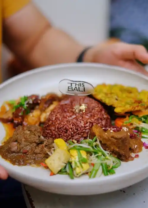 Nutritious Indonesian meals with fresh vegetables and lean protein served at THIS IS BALI Restaurant