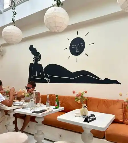 Artistic and viral interior at THIS IS BALI, one of Ubud’s most Instagrammable restaurants